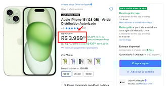 Oferta do iPhone 15 Oferta do iPhone 15