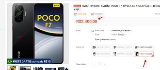 O Valor de R$ 2.309 só aparece aplicando o cupom de R$ 90 do link da loja. O Valor de R$ 2.309 só aparece aplicando o cupom de R$ 90 do link da loja.