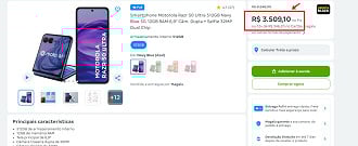 Oferta do Razr 50 Ultra Oferta do Razr 50 Ultra