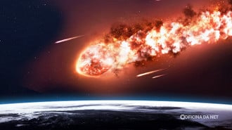 Muitas imagens divulgando a destruição que o cometa 3I/Atlas pode causar foram divulgadas nas redes, mas é tudo montagem, sem prova científica Muitas imagens divulgando a destruição que o cometa 3I/Atlas pode causar foram divulgadas nas redes, mas é tudo montagem, sem prova científica