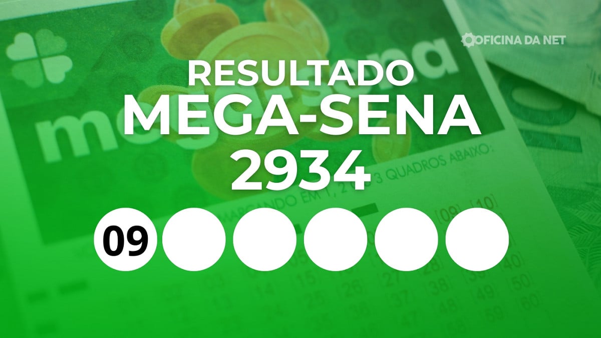 Veja os números sorteados da Mega-Sena 2934