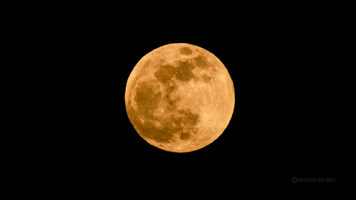 Qual a fase da Lua nesta segunda, 3 de novembro de 2025. Imagem: Oficina da Net