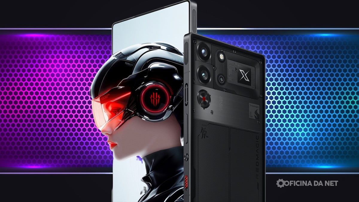 Red Magic 10 Pro é o celular mais poderoso do mundo. Imagem: Oficina da Net