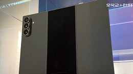 Imagem real do Galaxy Z TriFold revela mais detalhes do dobrável