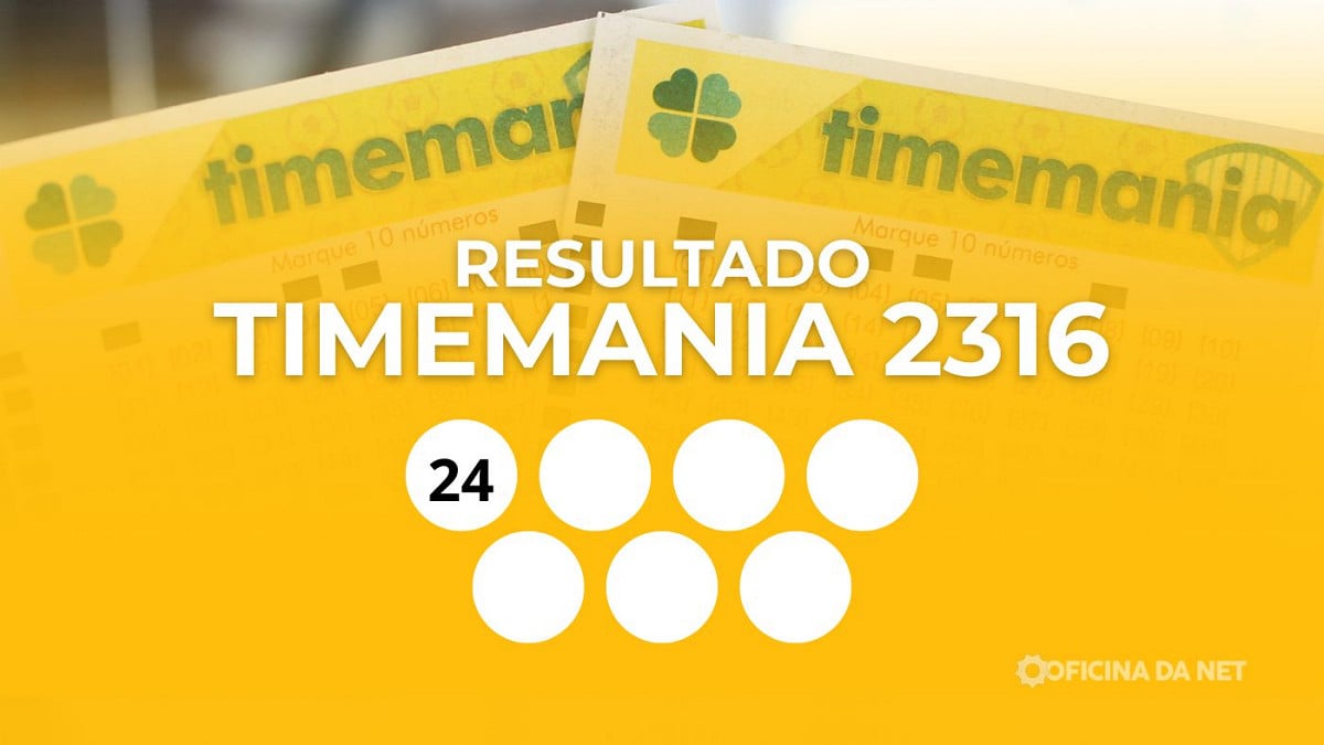 Veja os números sorteados da Timemania 2316