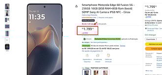 Oferta do Motorola Edge 60 Fusion