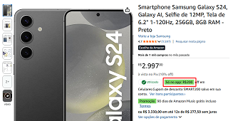 Galaxy S24 em oferta na Amazon