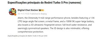 Vazamento revela principais especificações do POCO F8