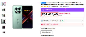 POCO X7 em oferta no AliExpress