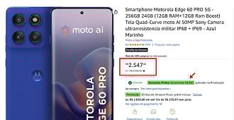 Desconto do Motorola Edge 60 Pro.