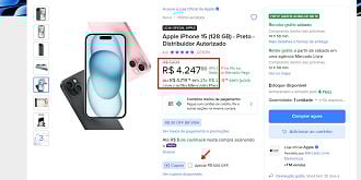 Oferta do iPhone 15