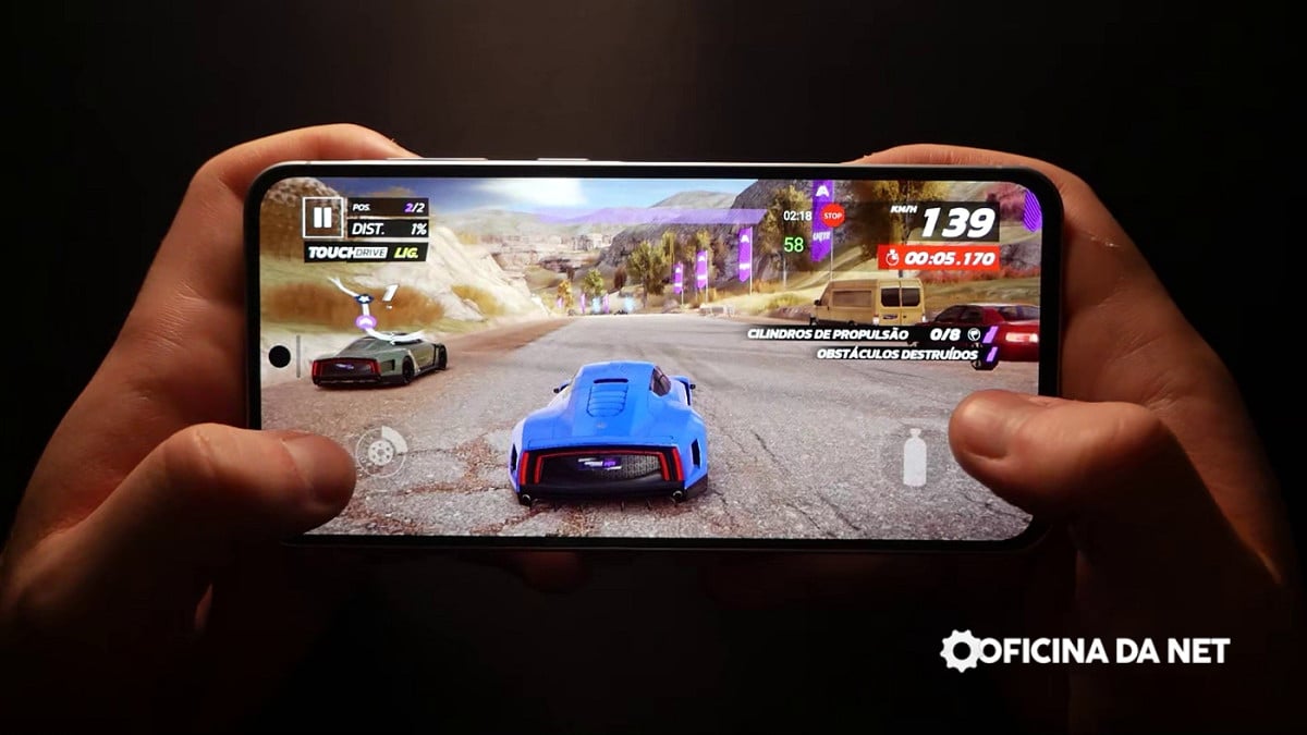 3 celulares Samsung para jogar Asphalt Legends sem travar Fonte: Oficina da Net; Fotógrafo: Luís Jähn