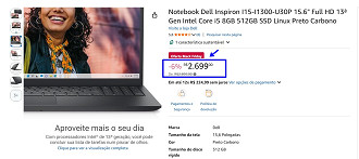 Oferta do Notebook Dell