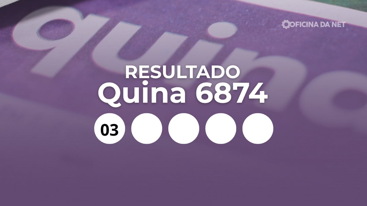 Veja os números sorteados da Quina 6874