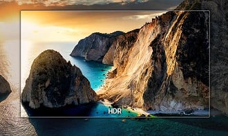 A Smart TV 4K da Samsung tem qualidade incrível para reprodução de vídeos.