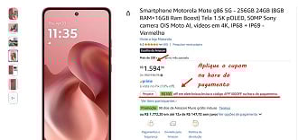 Oferta do Moto G86