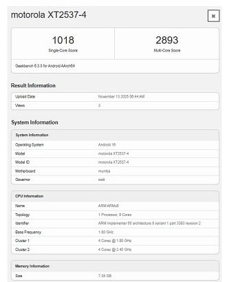 Vazamento revela detalhes do Moto G76