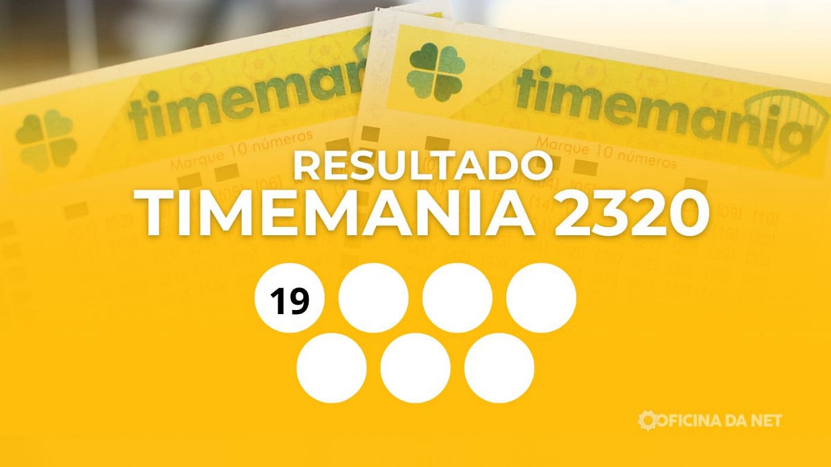 Veja os números sorteados da Timemania 2320