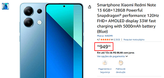 Oferta do Redmi Note 13 4G