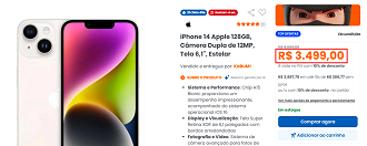 Oferta do iPhone 14