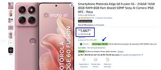 Oferta do Motorola Edge 50 Fusion