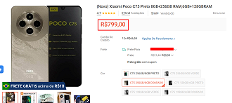 Oferta do POCO C75