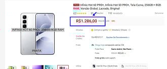 Oferta do Infinix Hot 60 Pro+