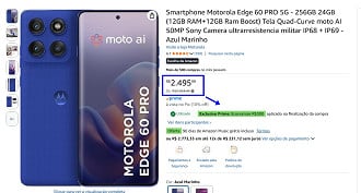 Oferta do Edge 60 Pro