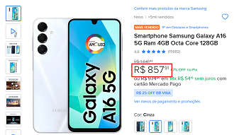 Oferta do Galaxy A16 5G