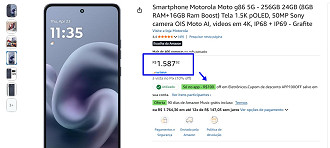Oferta do Moto G86
