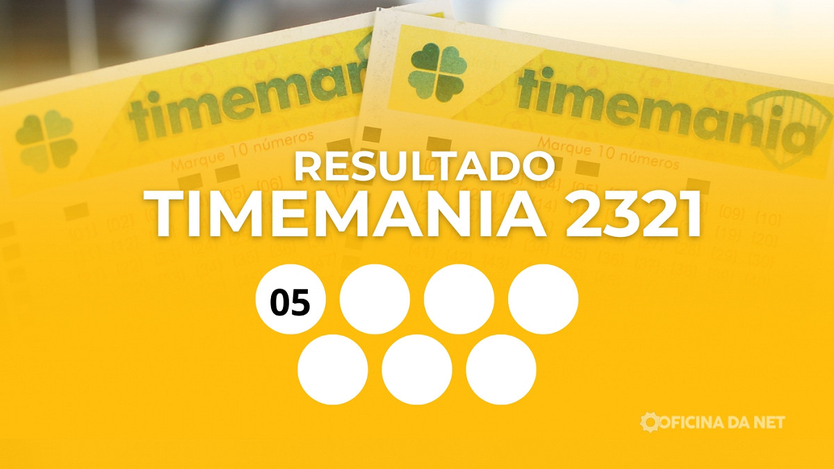Veja os números sorteados da Timemania 2321