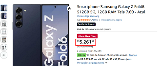 Oferta do Galaxy Z Fold6