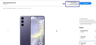 Oferta do Galaxy S24+