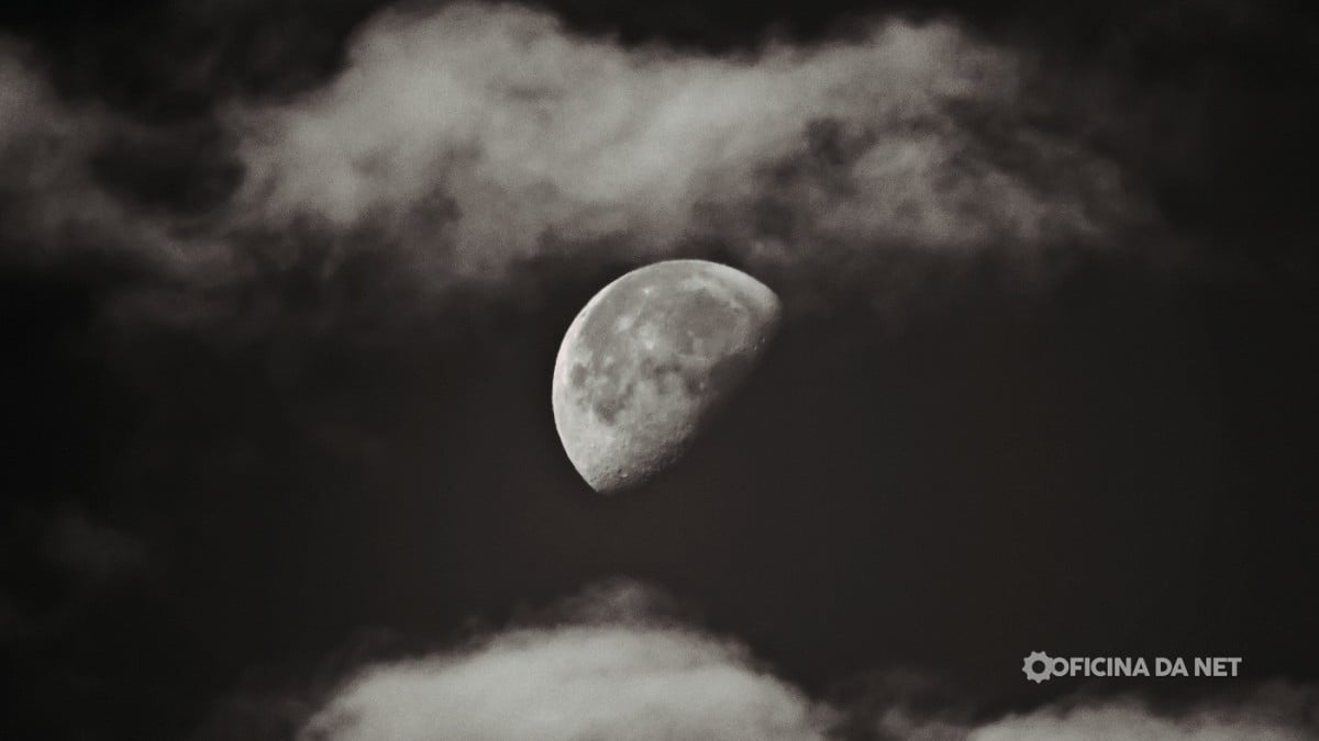 Qual a fase da Lua nesta sexta-feira, 21 de novembro de 2025. Imagem: Oficina da Net