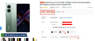 Oferta do POCO X7 Pro