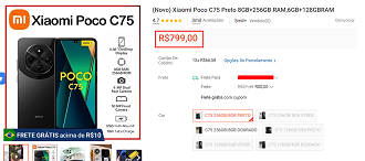 Oferta do POCO C75