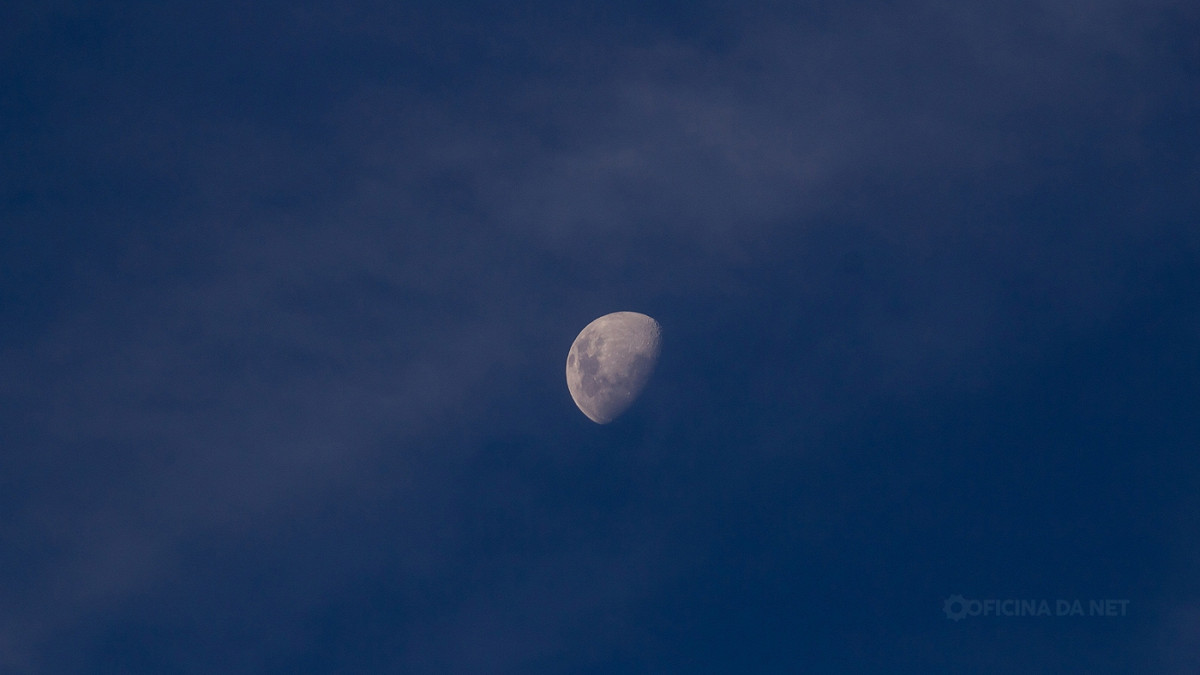 Qual a fase da Lua nesta segunda, 24 de novembro de 2025. Imagem: Oficina da Net