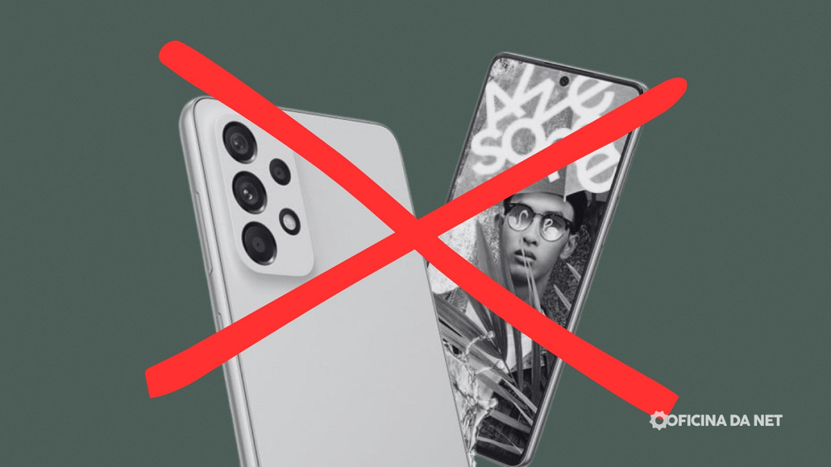 Samsung não vai lançar o Galaxy A77. Imagem: Oficina da Net