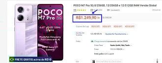 POCO M7 Pro em oferta