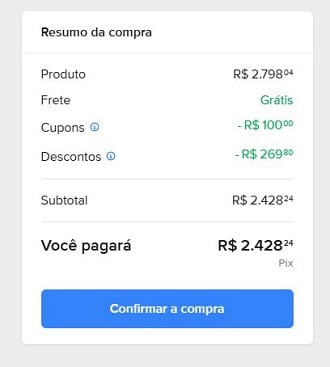 Print que comprova oferta do Edge 60 Pro