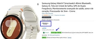 Relógio da Samsung em promoção