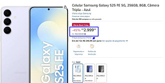 Oferta do Galaxy S25 FE