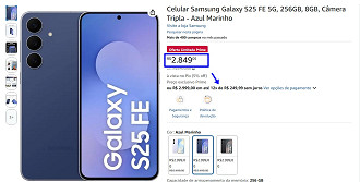Oferta do Galaxy S25 FE