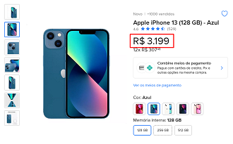 Oferta do iPhone 13
