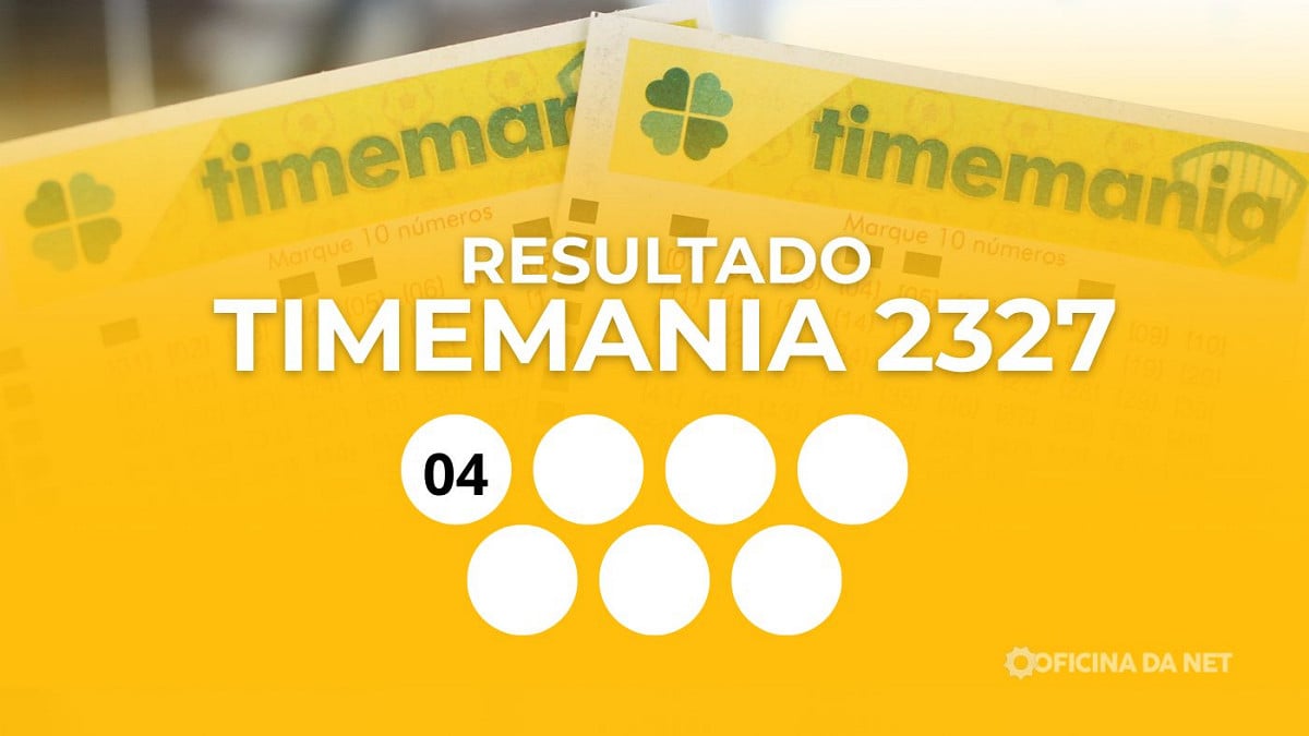 Veja os números sorteados da Timemania 2327