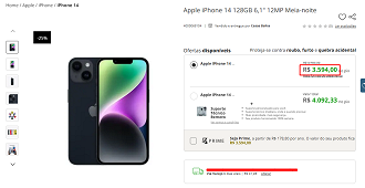 Oferta do iPhone 14