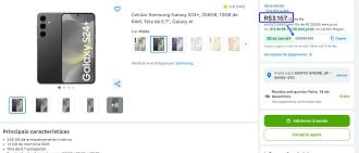 Oferta do Galaxy S24 Plus