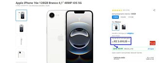 iPhone 16e em oferta