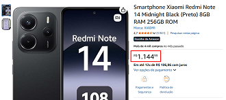 Oferta do Redmi Note 14 4G