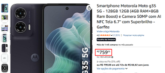Oferta do Moto G35 5G